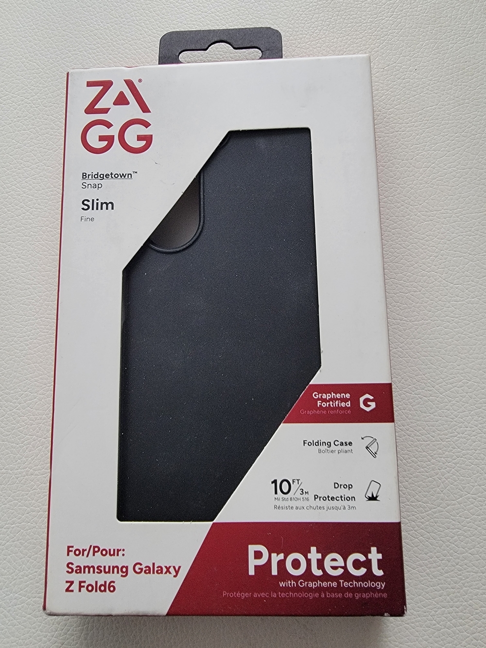 ZAGG Protect Slim Folding Case for Samsung Galaxy Z Fold6 - Black